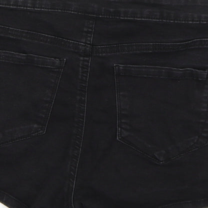 Denim Co Womens Black  Denim Hot Pants Shorts Size 10