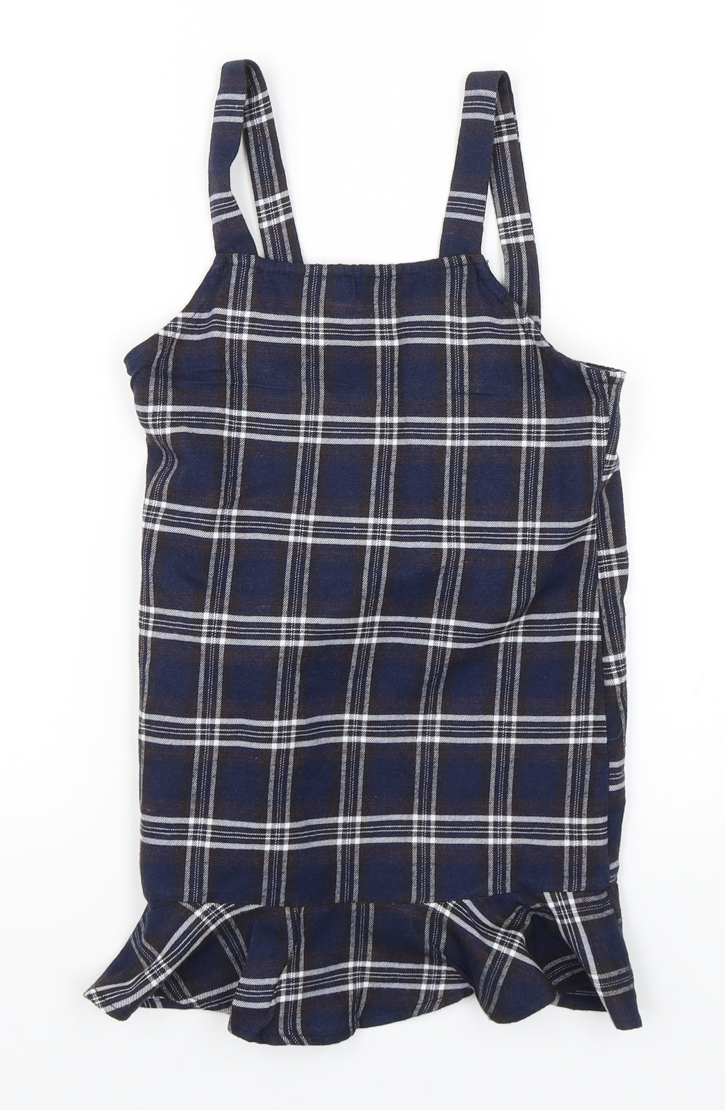 SheIn Girls Blue Check  A-Line  Size 8 Years