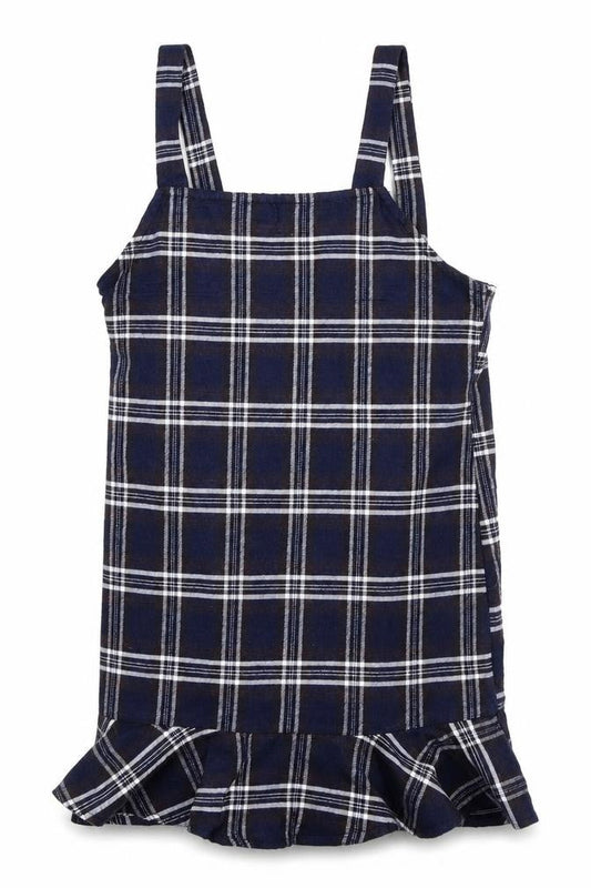 SheIn Girls Blue Check  A-Line  Size 8 Years