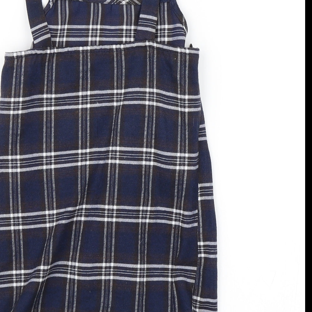 SheIn Girls Blue Check  A-Line  Size 8 Years