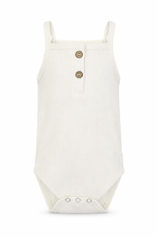 Front view of Primark boys’ white catsuit one-piece, size 18, months