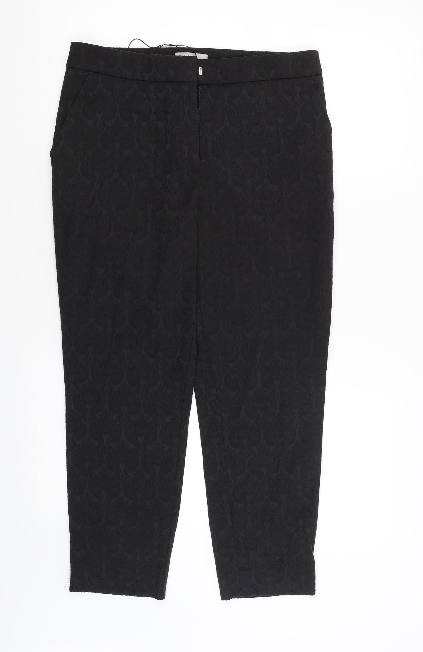 Womens UK Size 10 Soon Regular Fit  Black Trousers