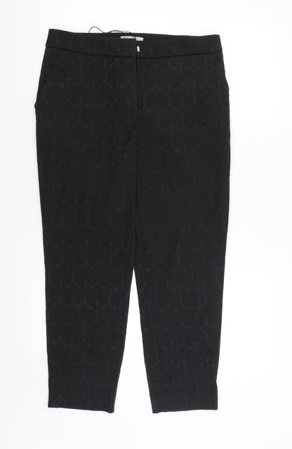 Womens UK Size 10 Soon Regular Fit  Black Trousers