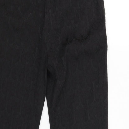 Womens UK Size 10 Soon Regular Fit  Black Trousers
