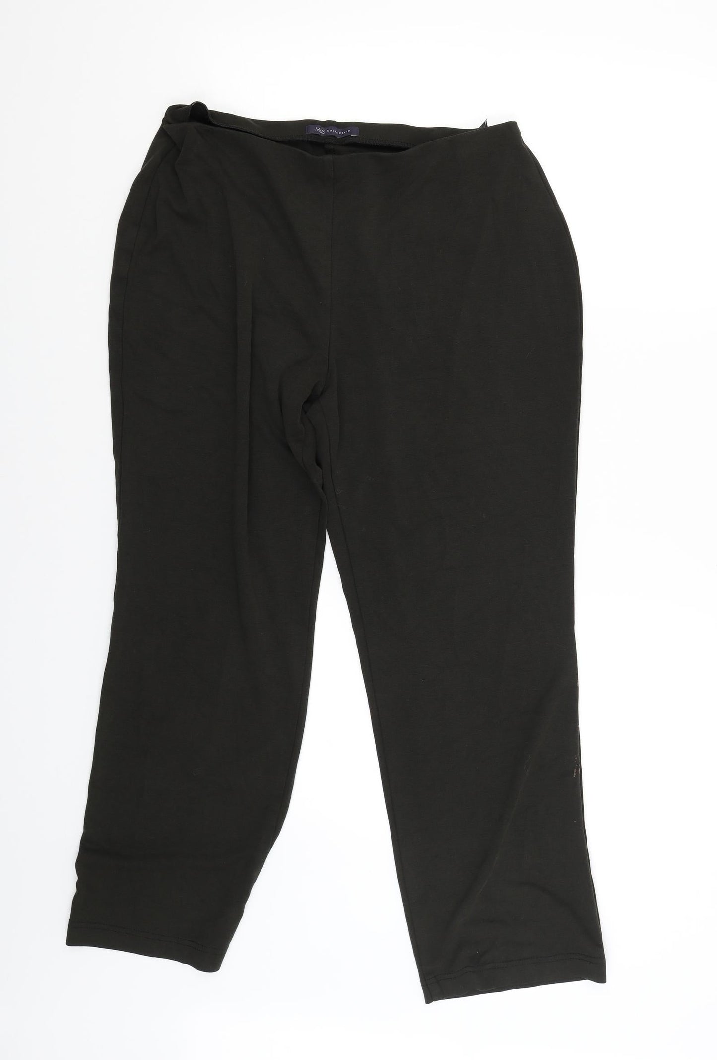 M&S Womens Green   Jegging Trousers Size 14 L25 in