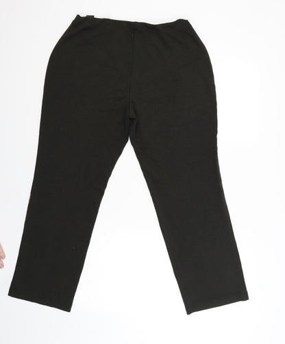 M&S Womens Green   Jegging Trousers Size 14 L25 in
