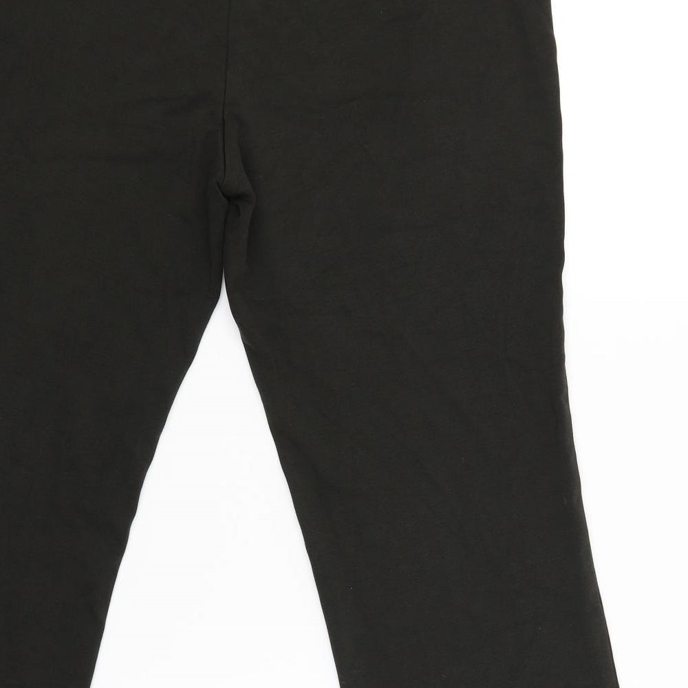 M&S Womens Green   Jegging Trousers Size 14 L25 in