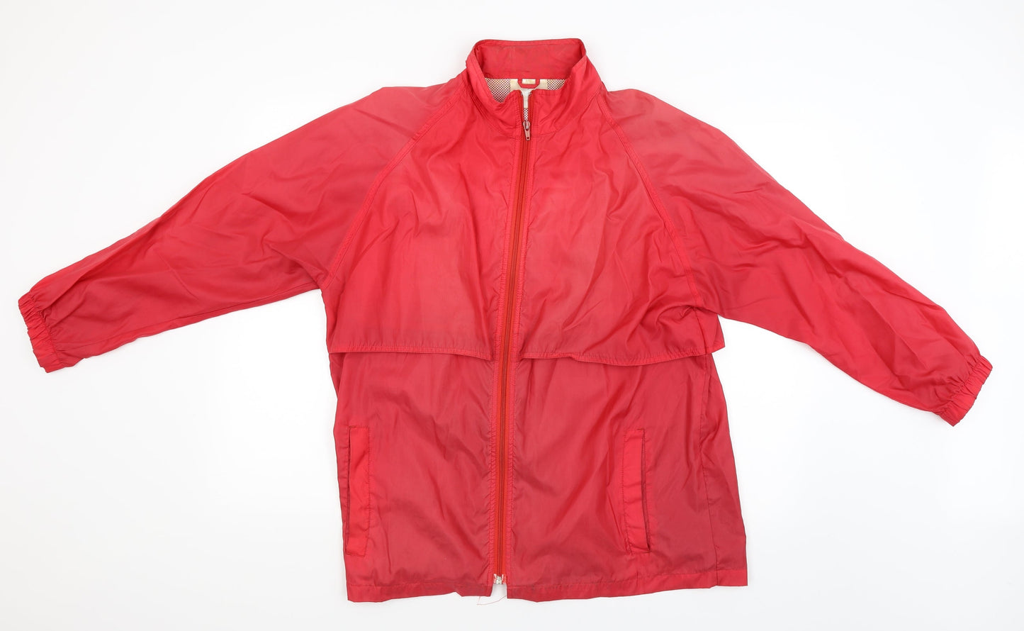 Coast to Coast Womens Red   Windbreaker Poncho Size M
