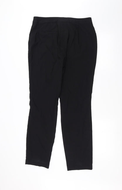 Womens UK Size 14 Papaya Regular Fit  Black Trousers