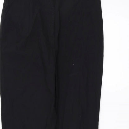 Womens UK Size 14 Papaya Regular Fit  Black Trousers