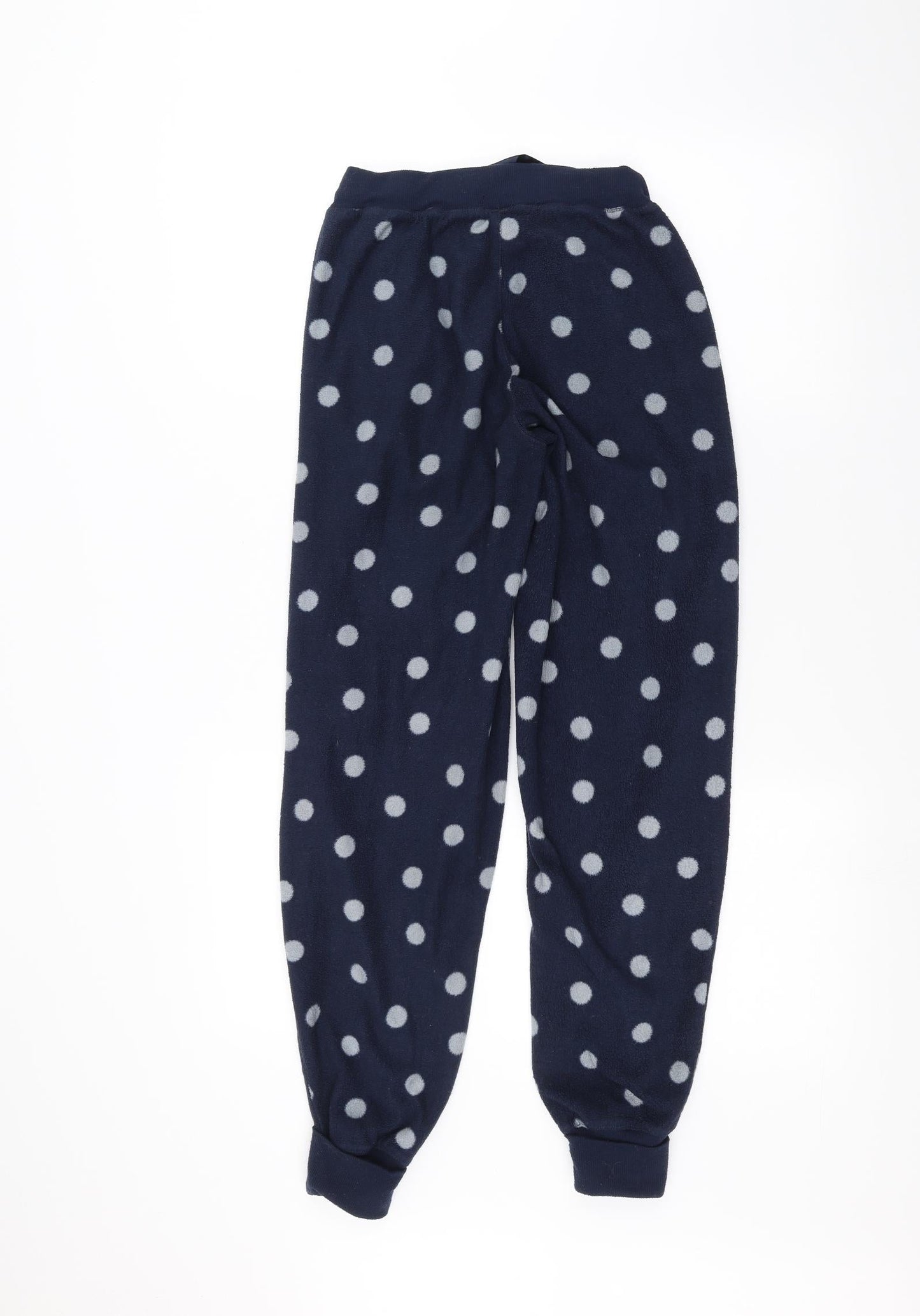 F&F Womens Blue Polka Dot  Sweatpants Trousers Size XS L26 in