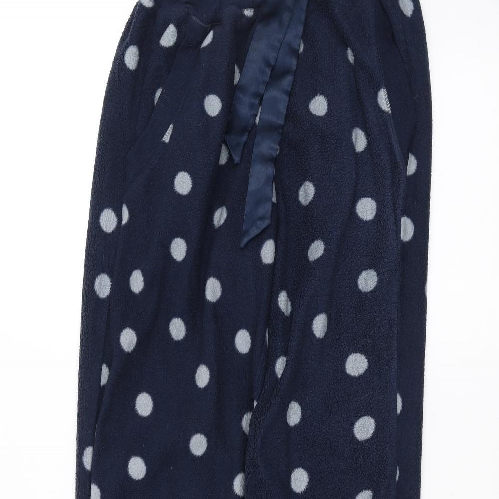F&F Womens Blue Polka Dot  Sweatpants Trousers Size XS L26 in