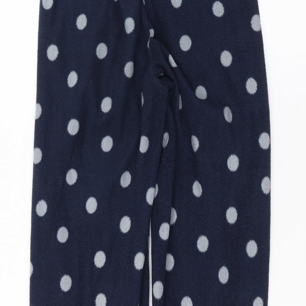 F&F Womens Blue Polka Dot  Sweatpants Trousers Size XS L26 in