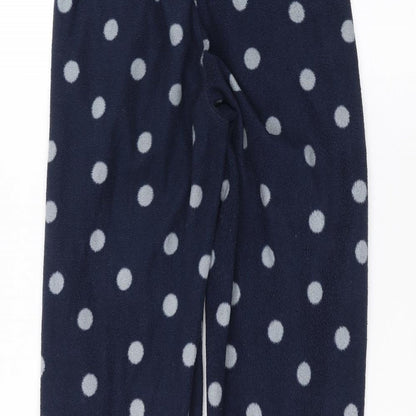 F&F Womens Blue Polka Dot  Sweatpants Trousers Size XS L26 in