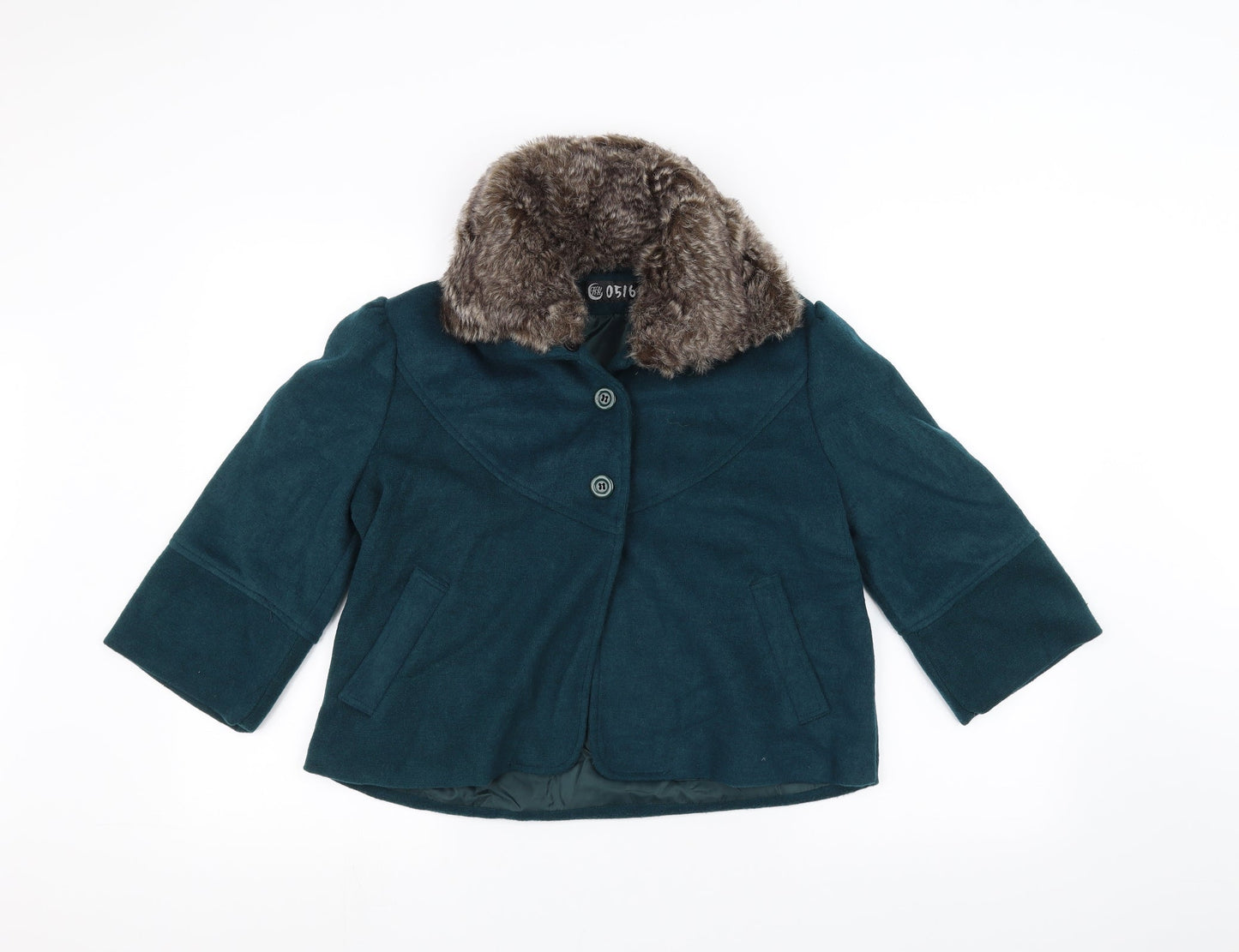 05/06 Womens Green   Jacket Coatigan Size L