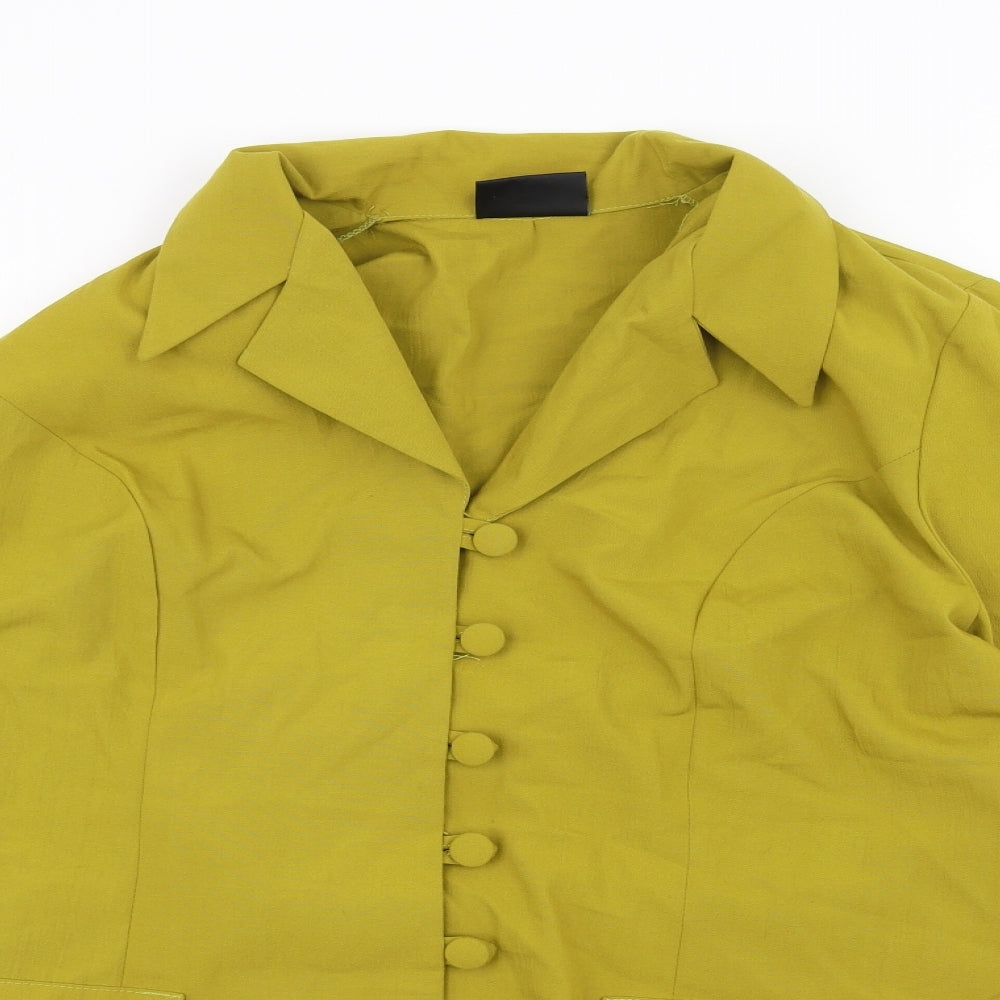 essence Womens Yellow   Jacket  Size 16