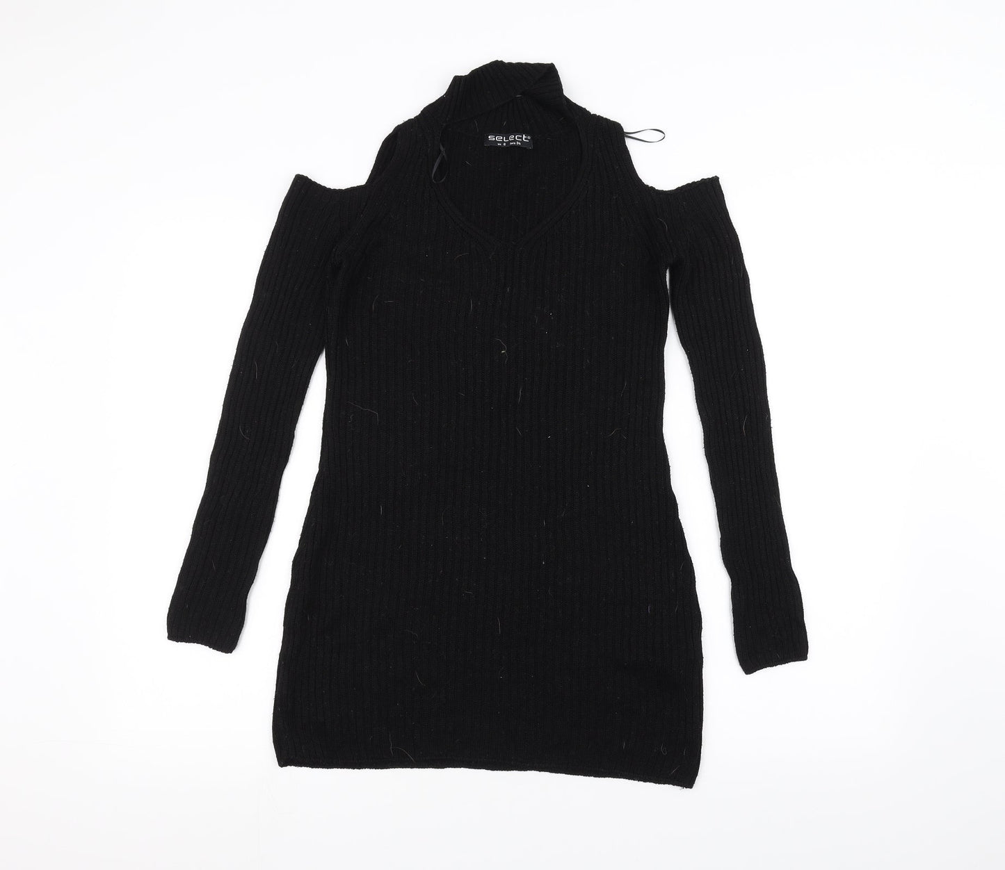 Womens UK Size 6 Select Black Basic T-Shirt