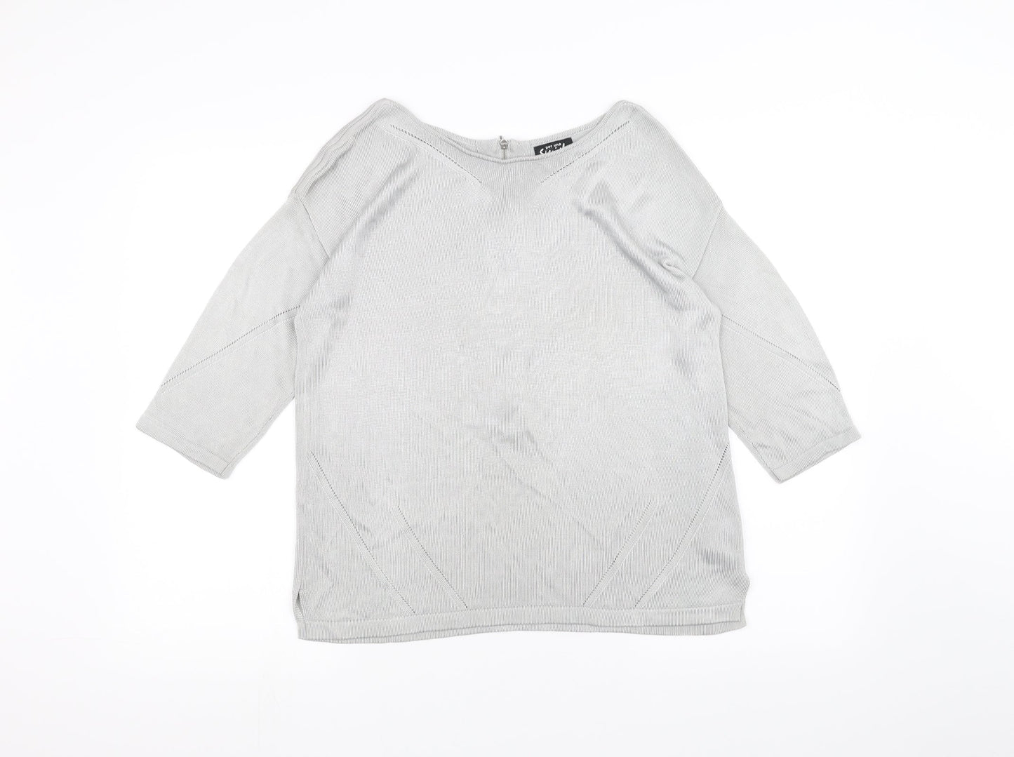 Per Una Womens Grey   Pullover Jumper Size 12