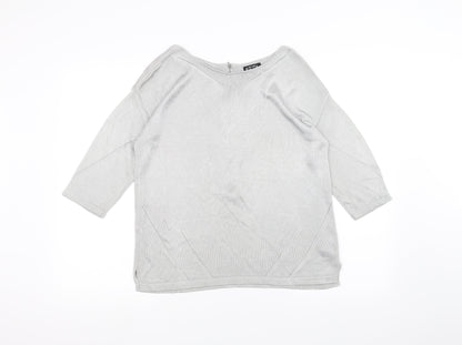 Per Una Womens Grey   Pullover Jumper Size 12
