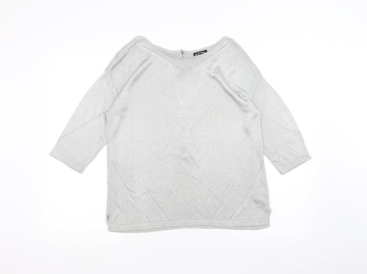 Per Una Womens Grey   Pullover Jumper Size 12