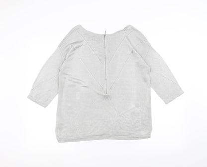 Per Una Womens Grey   Pullover Jumper Size 12