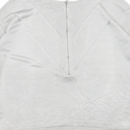 Per Una Womens Grey   Pullover Jumper Size 12