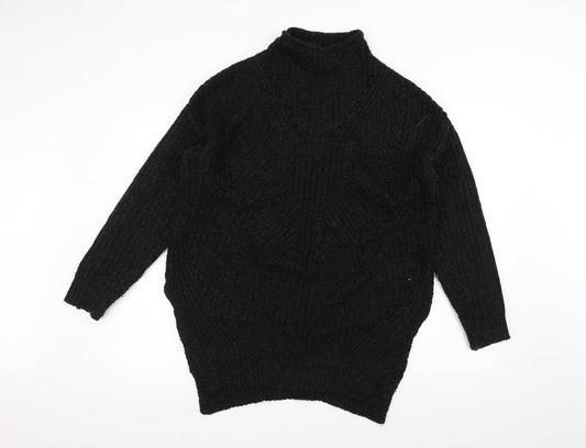 Additional front view of Papaya women’s black jumper, size M