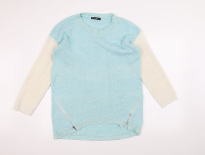 Internacionale Womens Blue  Knit Pullover Jumper Size S