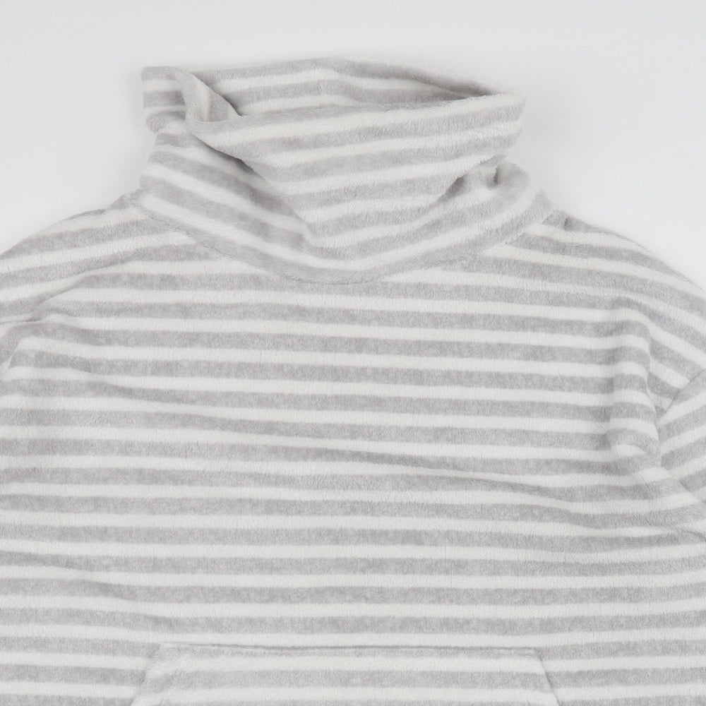 Nutmeg Womens White Striped  Pullover Jumper Size 14