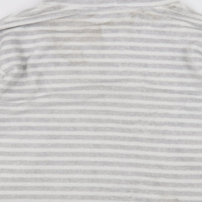 Nutmeg Womens White Striped  Pullover Jumper Size 14