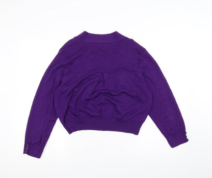 Wallis Womens Purple   Cardigan Jumper Size L