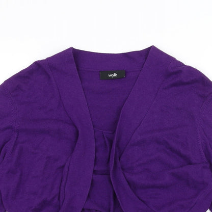 Wallis Womens Purple   Cardigan Jumper Size L
