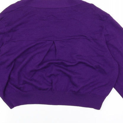 Wallis Womens Purple   Cardigan Jumper Size L