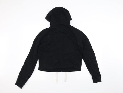 E-vie Girls Black   Full Zip Hoodie Size 13-14 Years