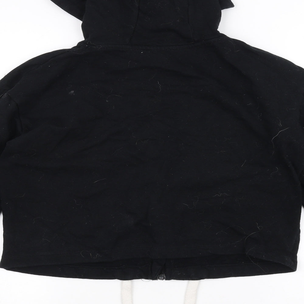 E-vie Girls Black   Full Zip Hoodie Size 13-14 Years