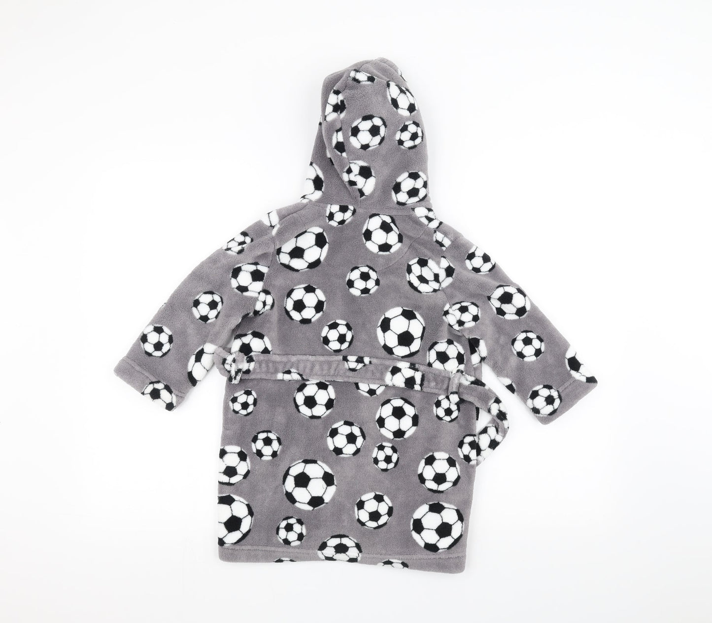 Blue Zoo Girls Grey Solid  Top Robe Size 2-3 Years  - Football