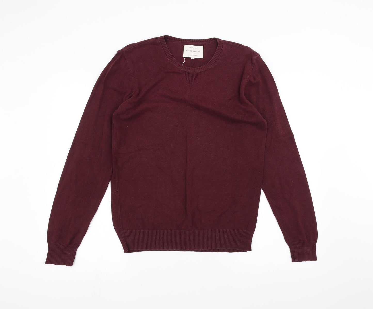 River Island Mens Red   Pullover Jumper Size S