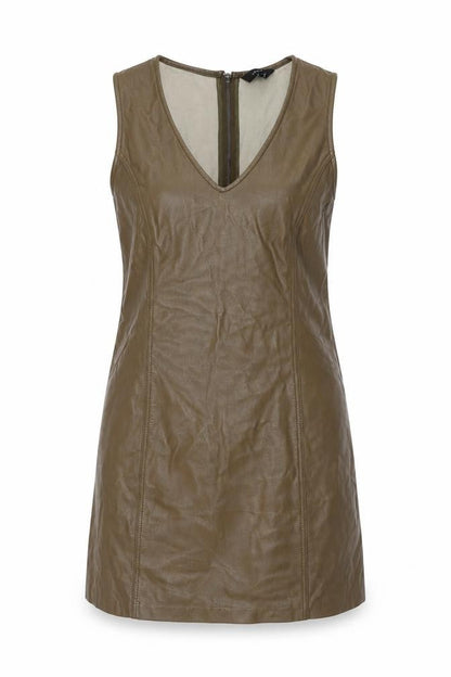 Womens UK Size 12 New Look Brown Basic T-Shirt