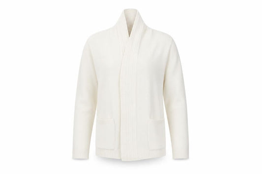 gilmpse Womens Ivory   Wrap Jumper Size M