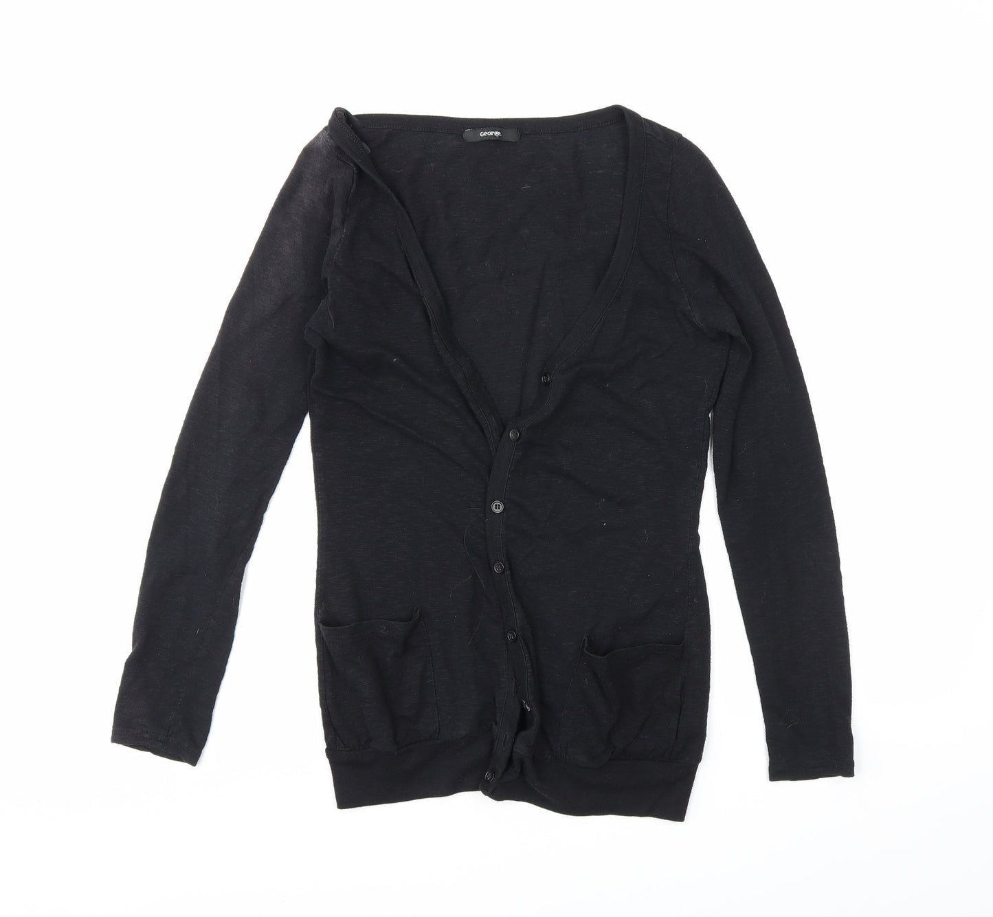 George Womens Black   Cardigan Jumper Size 8