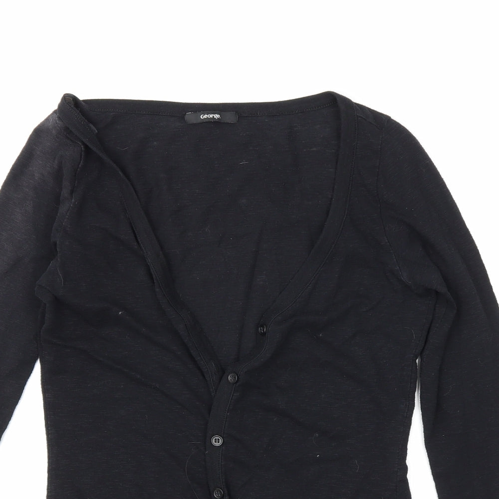 George Womens Black   Cardigan Jumper Size 8