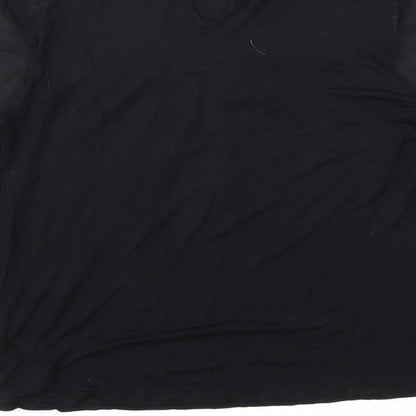 Womens UK Size 8 Oasis Black Basic Blouse