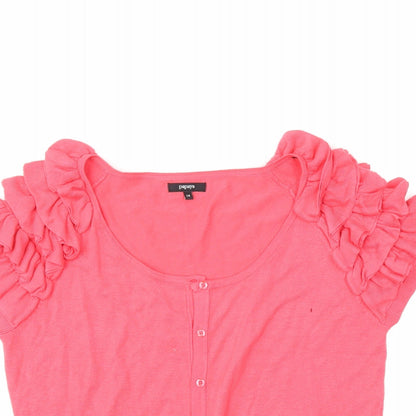 Papaya Womens Pink   Cardigan Jumper Size 14
