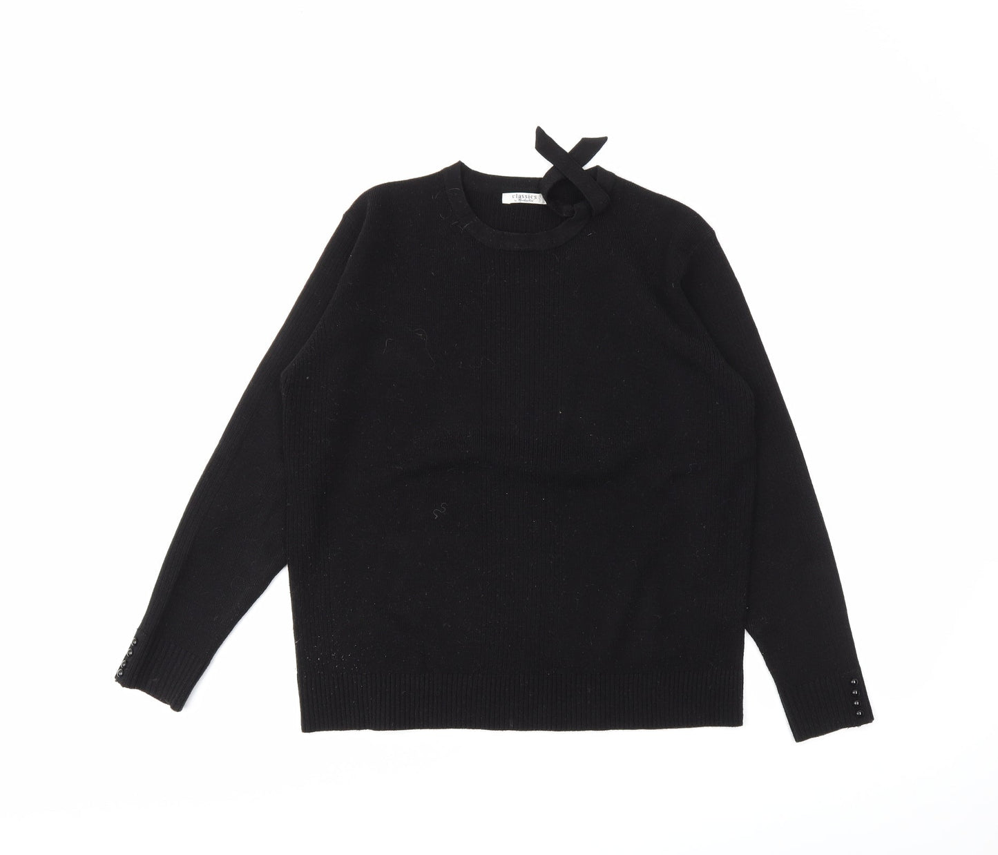 Berkertex Womens Black   Pullover Jumper Size 14