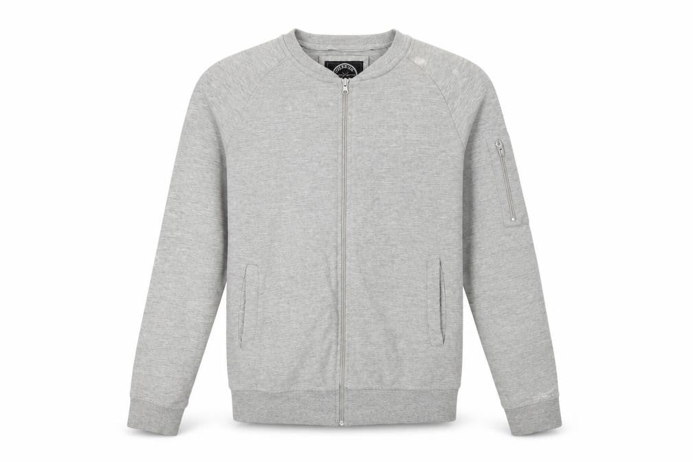 Mens UK Size L Genetic Apparel Grey Full Zip Sweatshirt