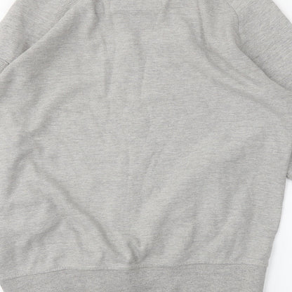 Mens UK Size L Genetic Apparel Grey Full Zip Sweatshirt