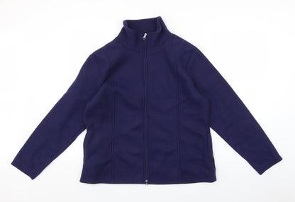 Anna De Lancay Womens Purple   Full Zip Sweatshirt Size M