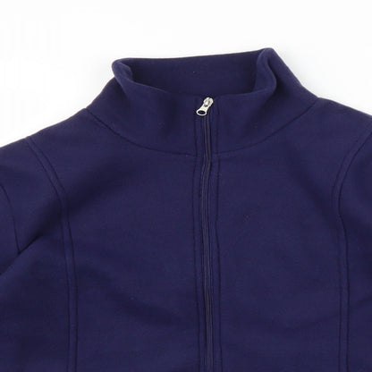 Anna De Lancay Womens Purple   Full Zip Sweatshirt Size M