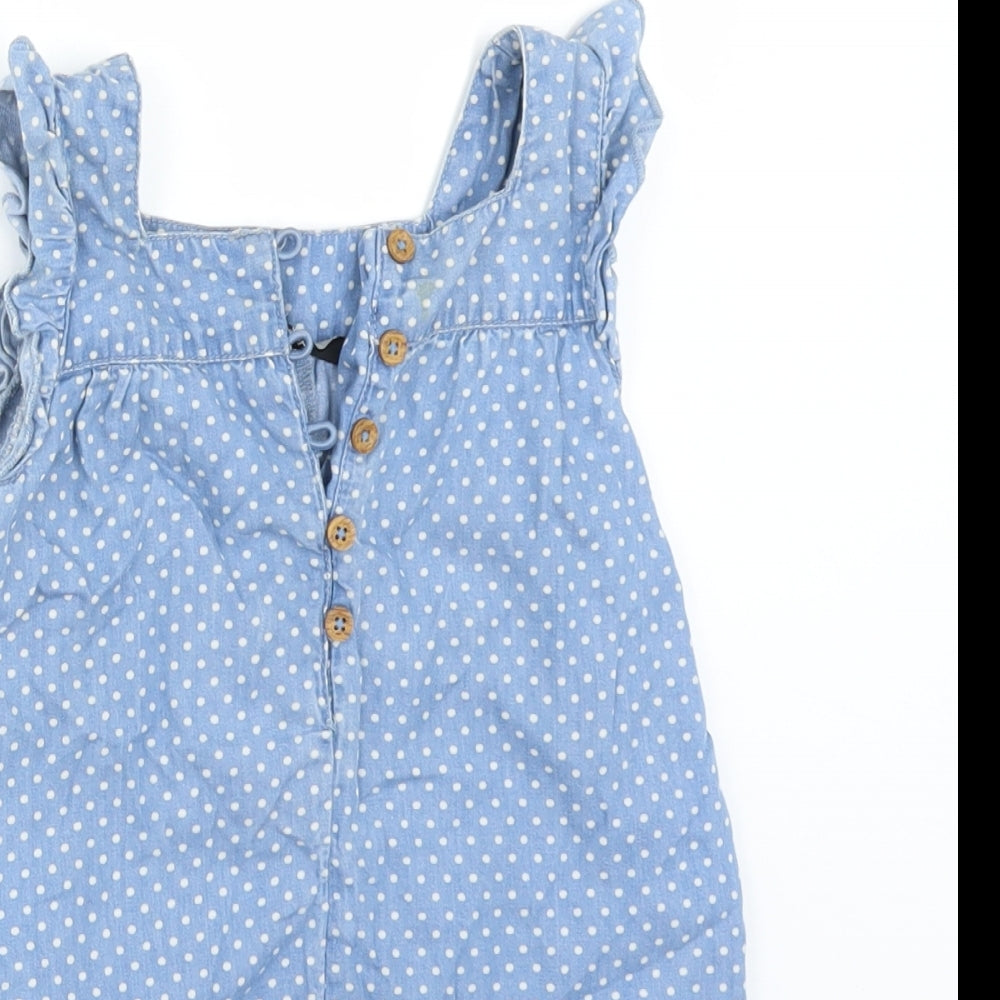 George Baby Blue Polka Dot  Unitard One-Piece Size 18-24 Months