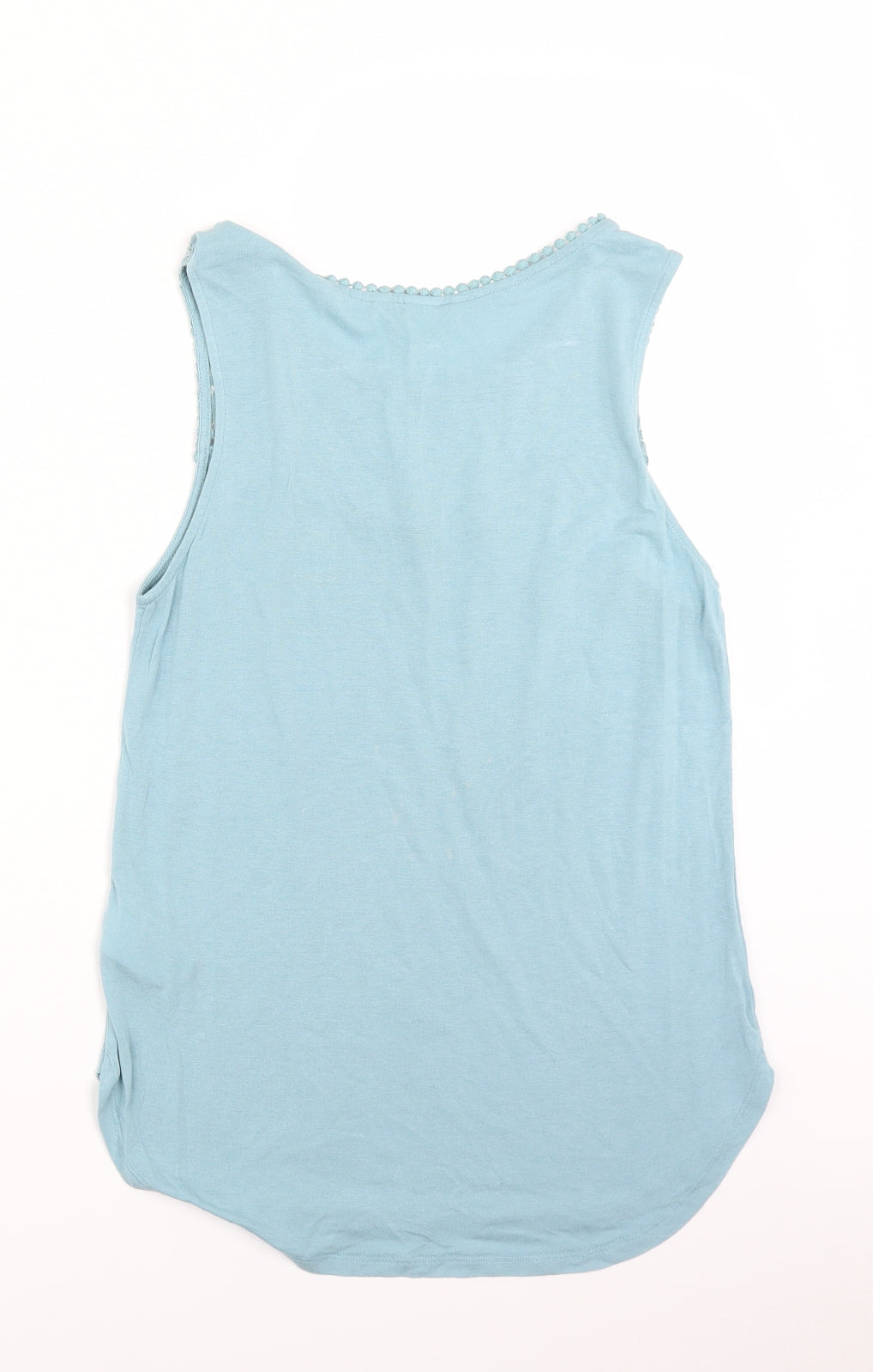 Womens UK Size S H&M Blue Basic Tank